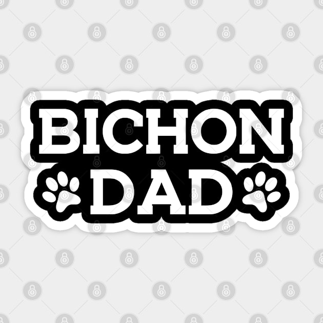 Bichon Dad Sticker by KC Happy Shop